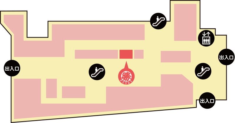 大船ルミネウィング店案内図