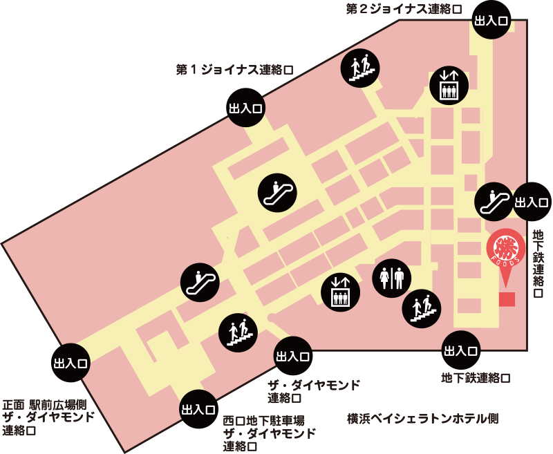 髙島屋横浜店案内図